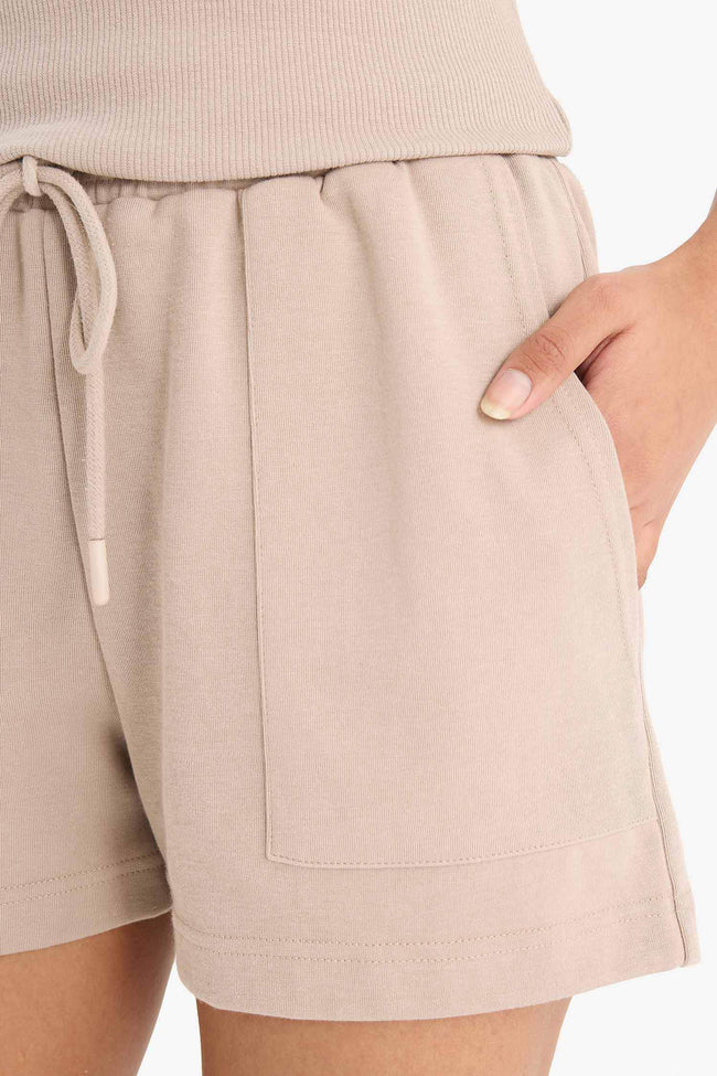 Regular Fit Flexible Waist Bermuda Shorts Hover Image