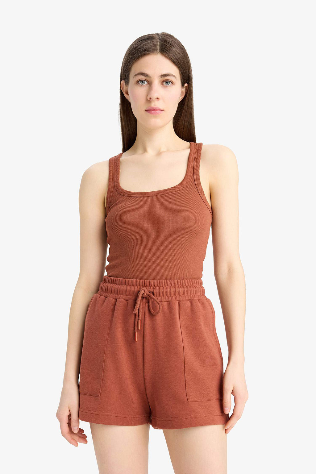 Regular Fit Flexible Waist Bermuda Shorts