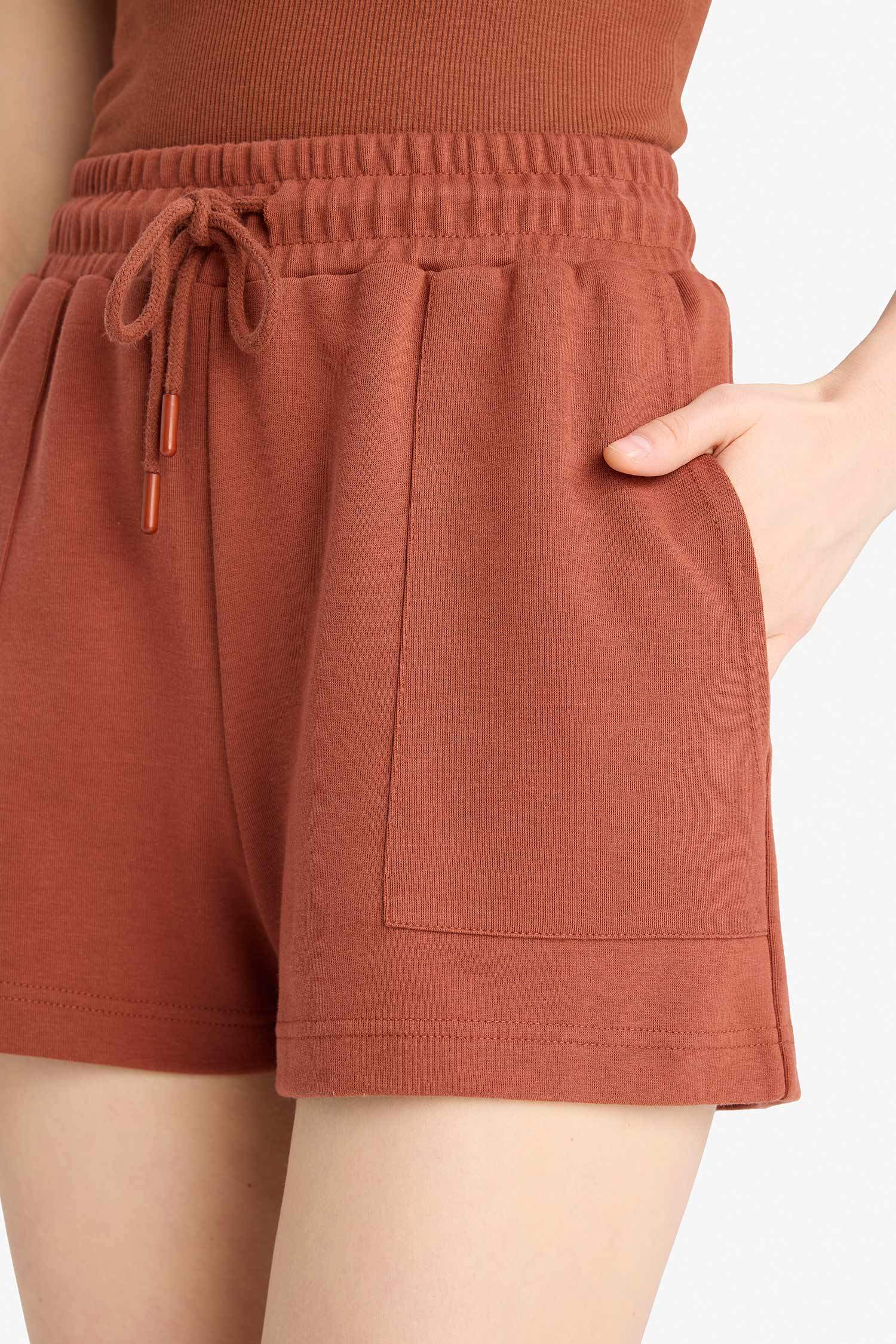Regular Fit Flexible Waist Bermuda Shorts