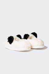 Girls Panda Themed Thick-Soled Home Slippers