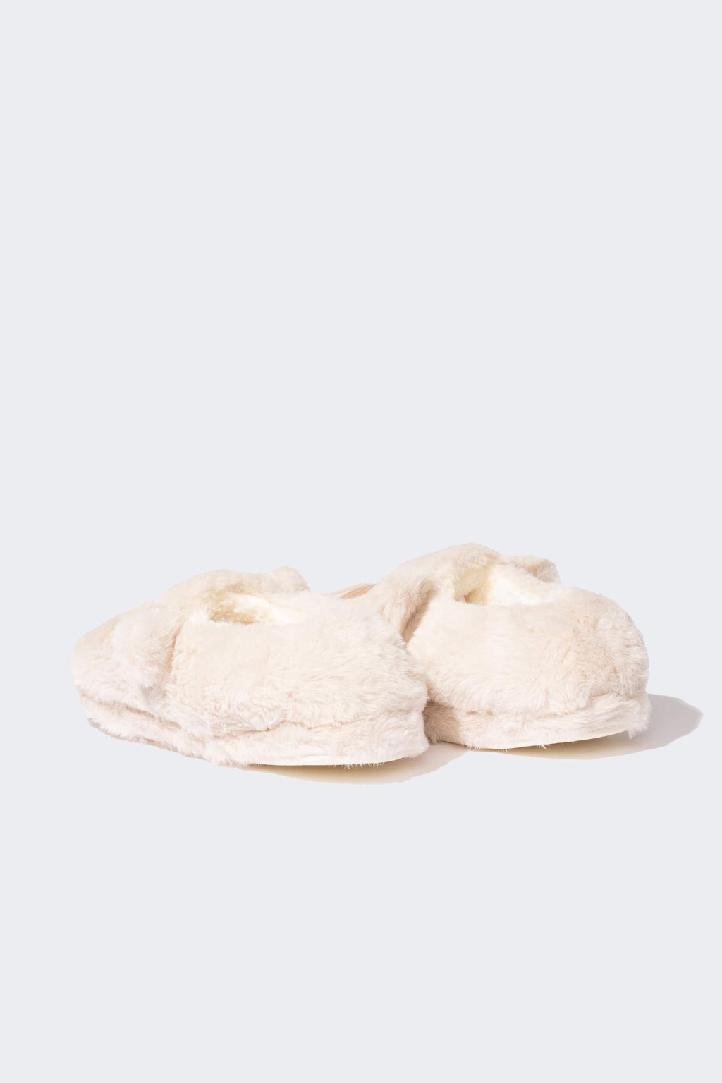 Girls Teddy Bear Themed Plush Flat Sole Slippers