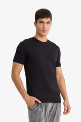 Slim Fit Slim Cut Crew Neck Top