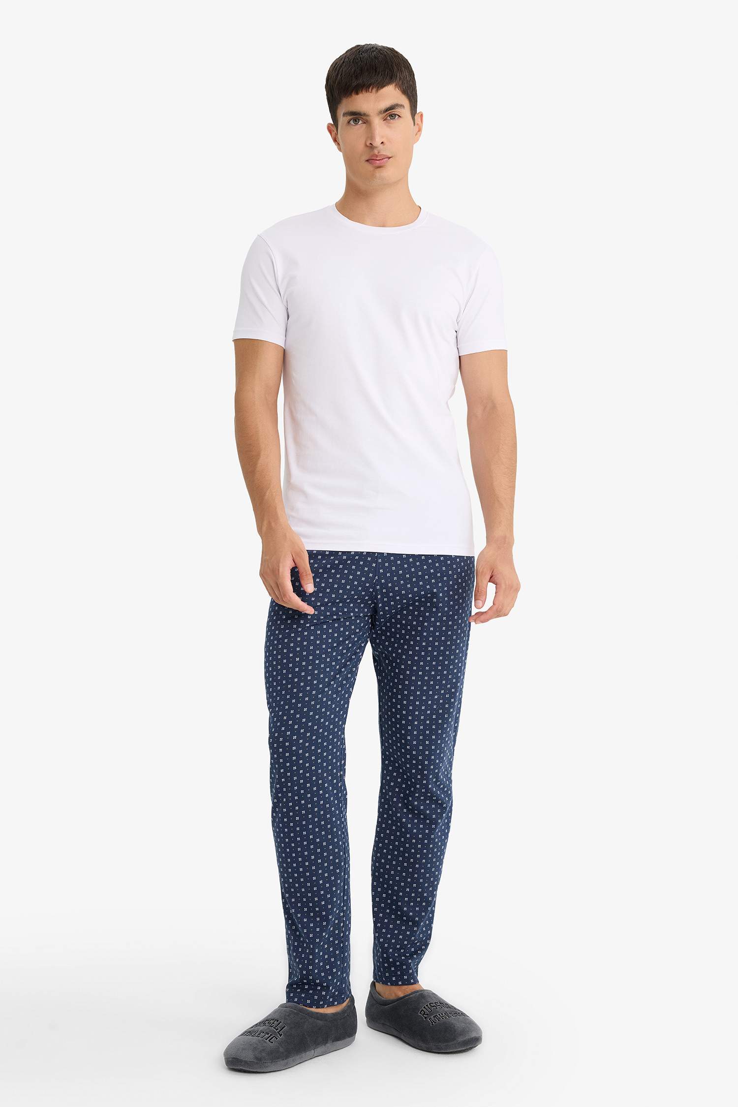 Slim Fit Slim Cut Crew Neck Top