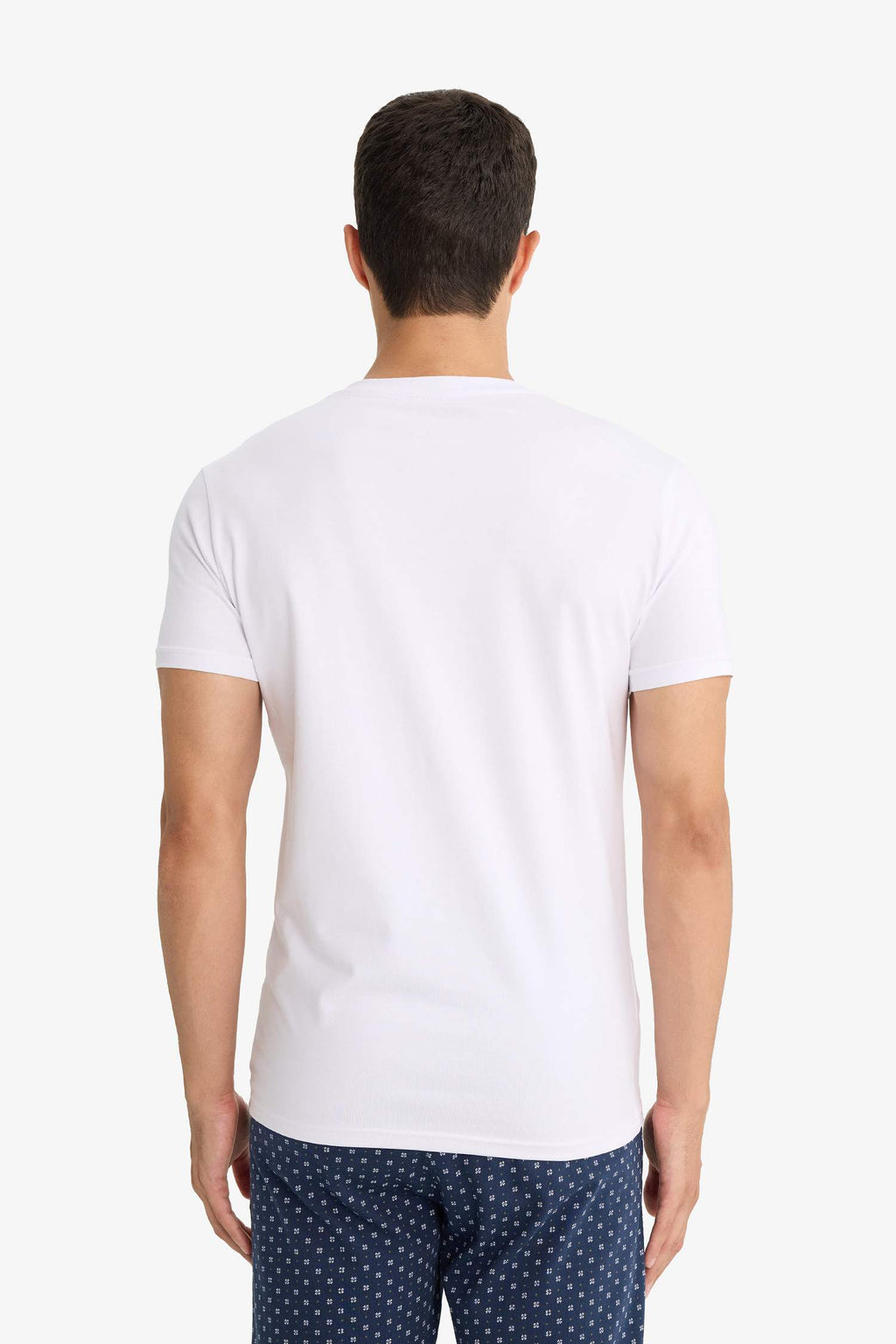 Slim Fit Slim Cut Crew Neck Top