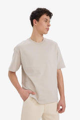 Cotton Relax Fit Crew Neck Basic T-Shirt