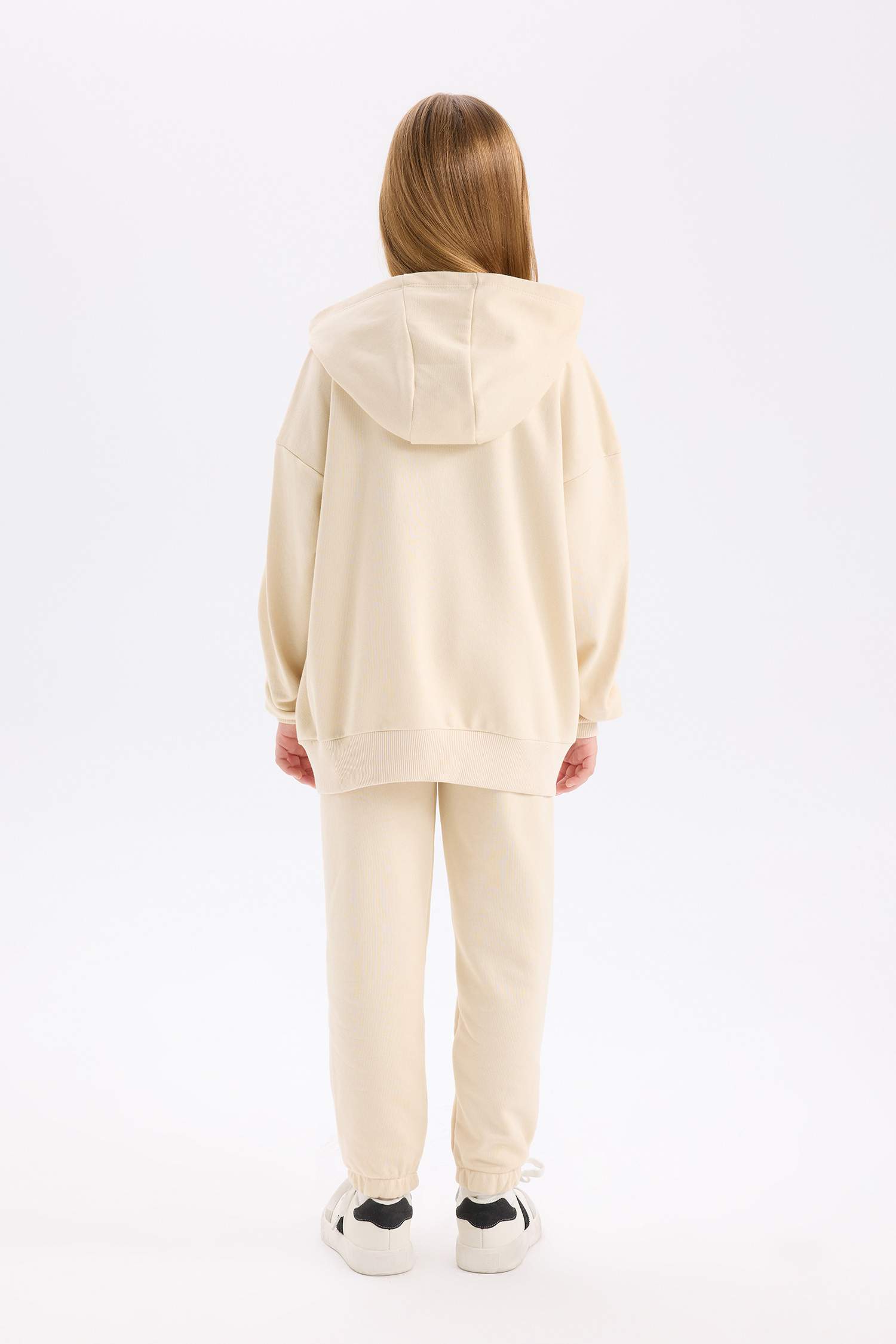 Girls 2-Piece Set Printed Sweatshirt with Elastic Waistband and Tracksuit Bottoms