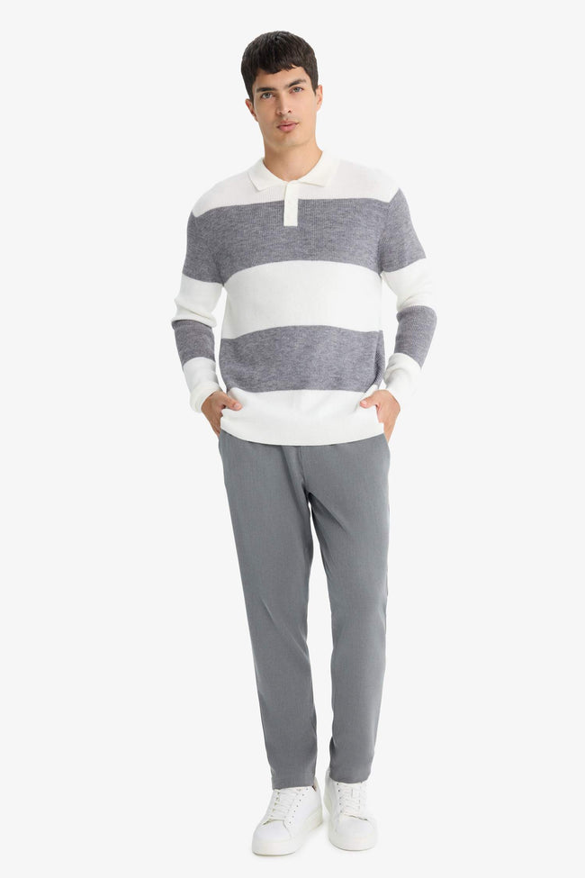 Standard Fit Polo Collar Knitwear Pullover Main Image