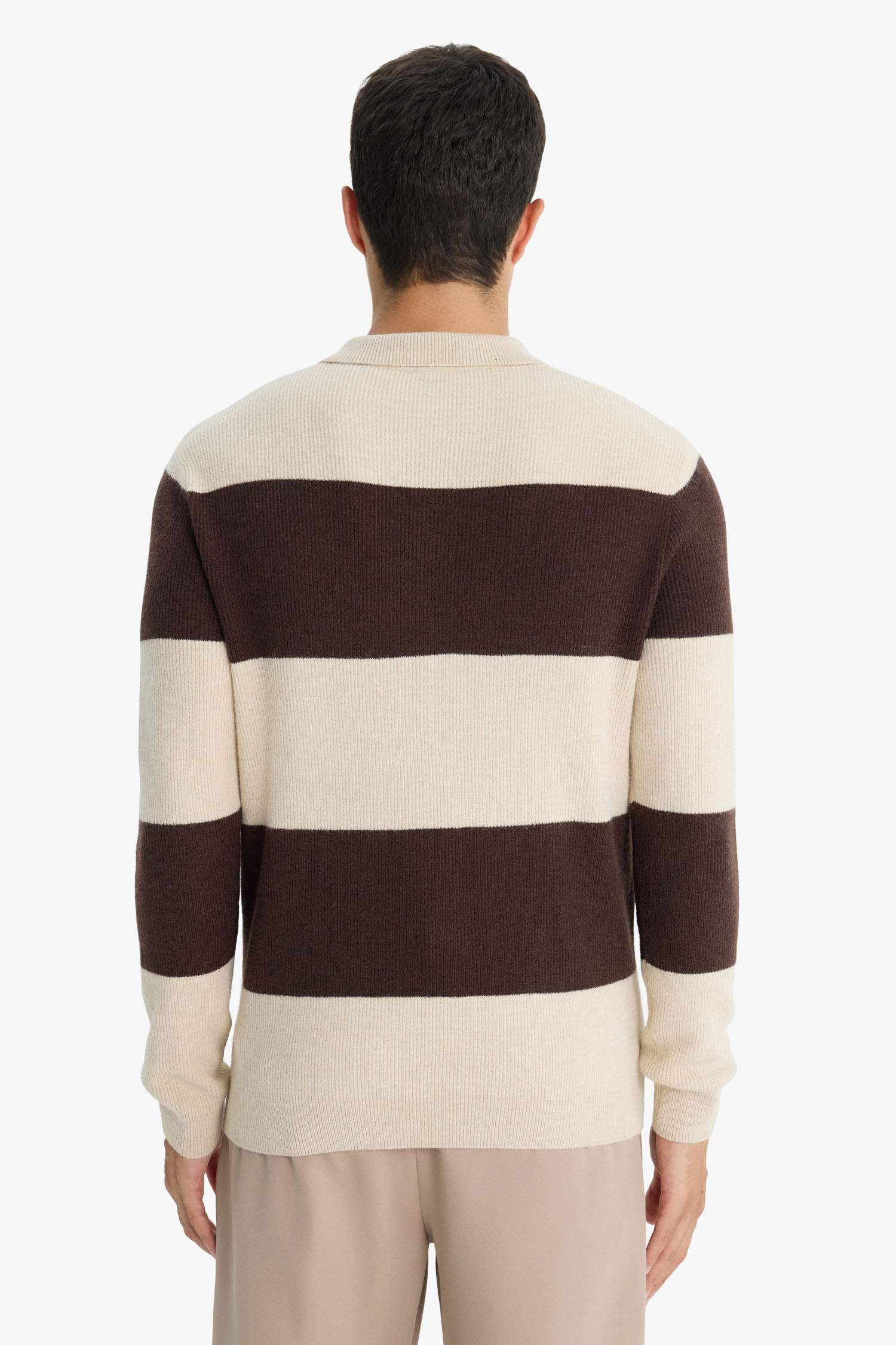 Standard Fit Polo Collar Knitwear Pullover