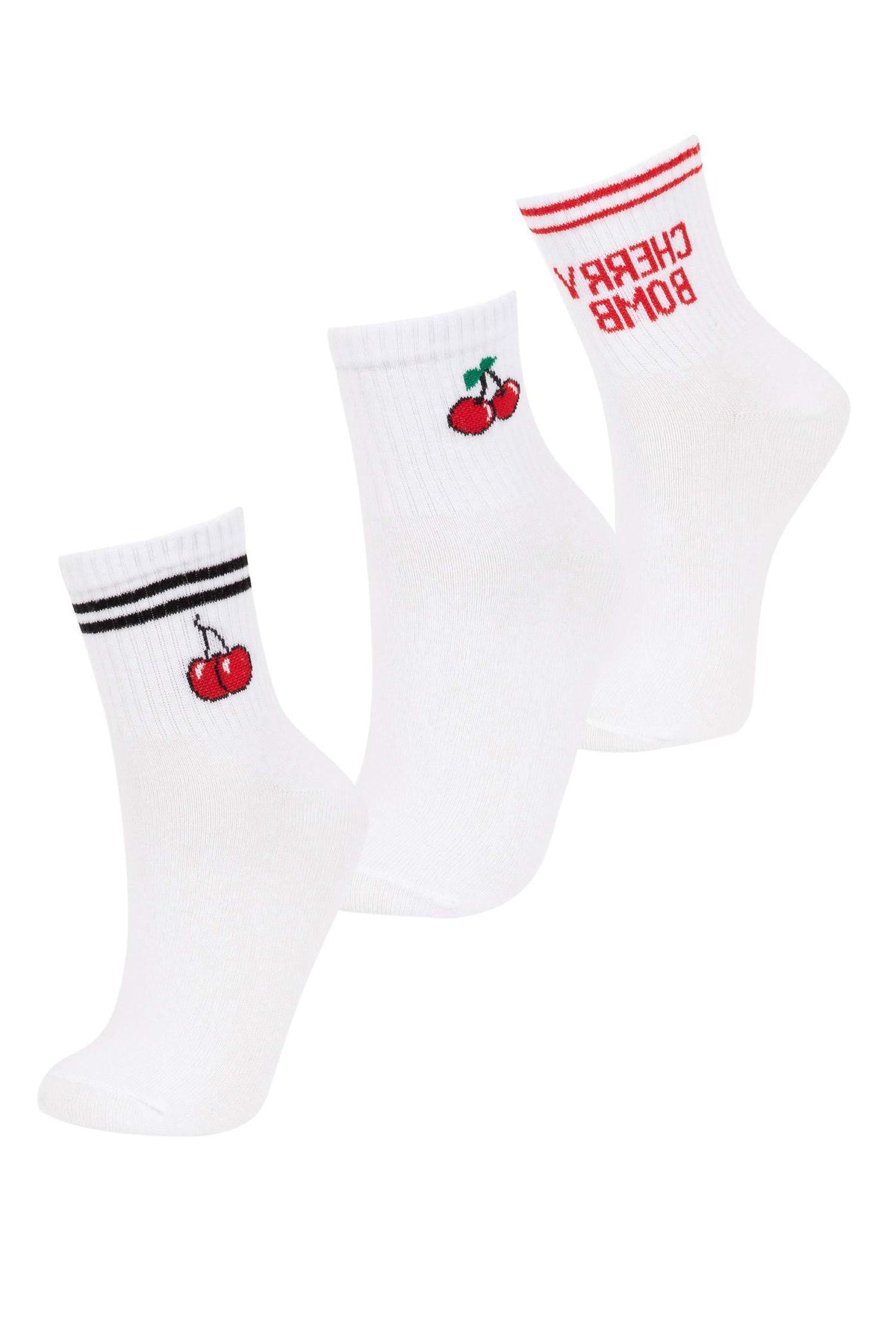 Women's Comfortable Elastic 3-Pack Cotton Ankle Socks