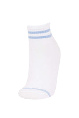 Women Comfortable Elastic 5-Pack Cotton Ankle Socks