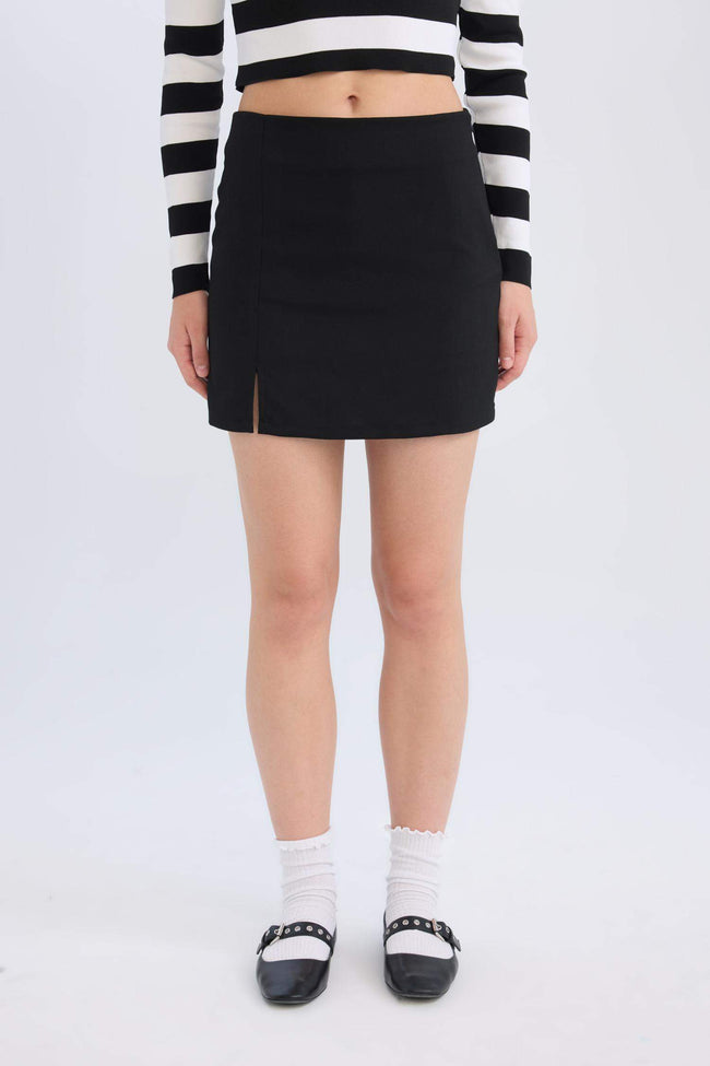 Normal Waist Mini Skirt Hover Image