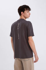 Regular Fit Crew Neck Back Printed T-Shirt