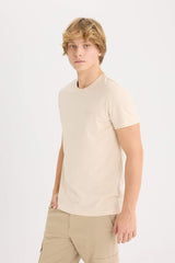 Slim Fit Crew Neck Printed Short Sleeve T-Shirt