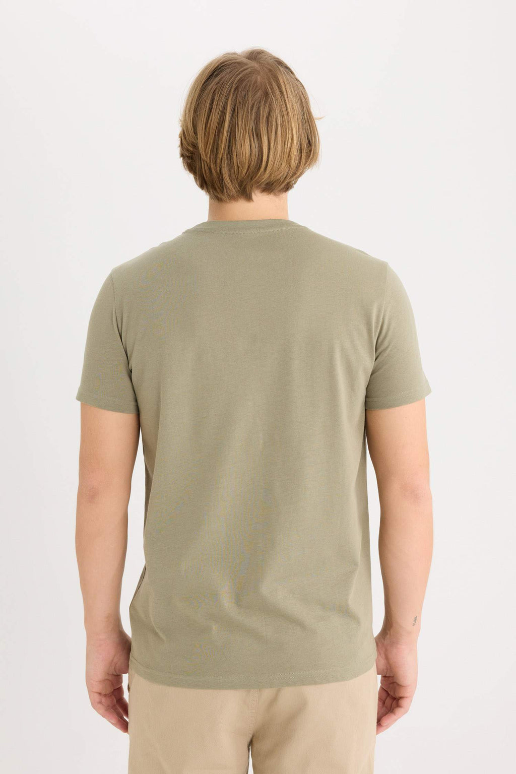 Slim Fit Crew Neck Printed Short Sleeve T-Shirt