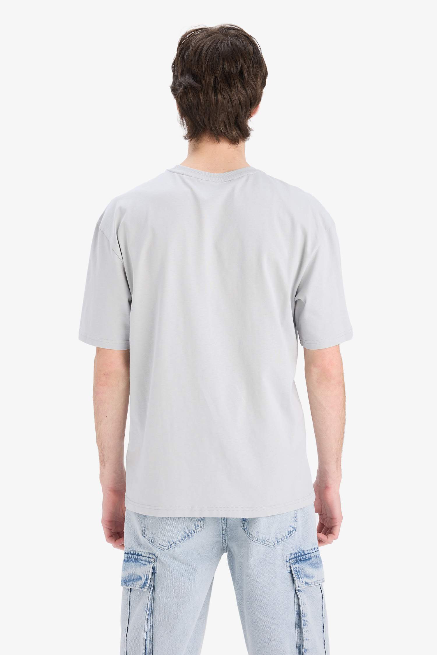 100% Cotton Boxy Fit Crew Neck Printed Short Sleeve T-Shirt