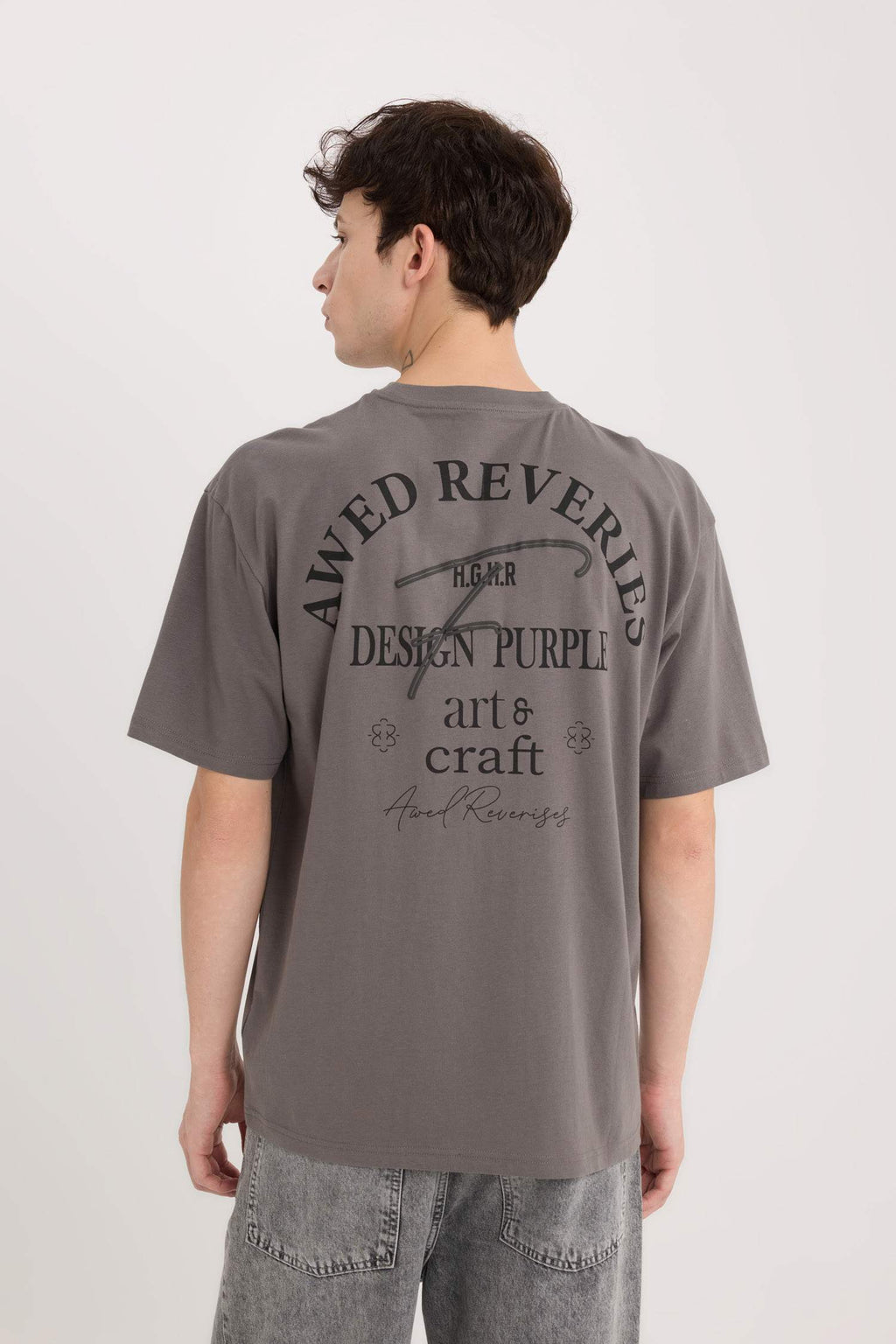 Comfort Fit Crew Neck Printed T-Shirt