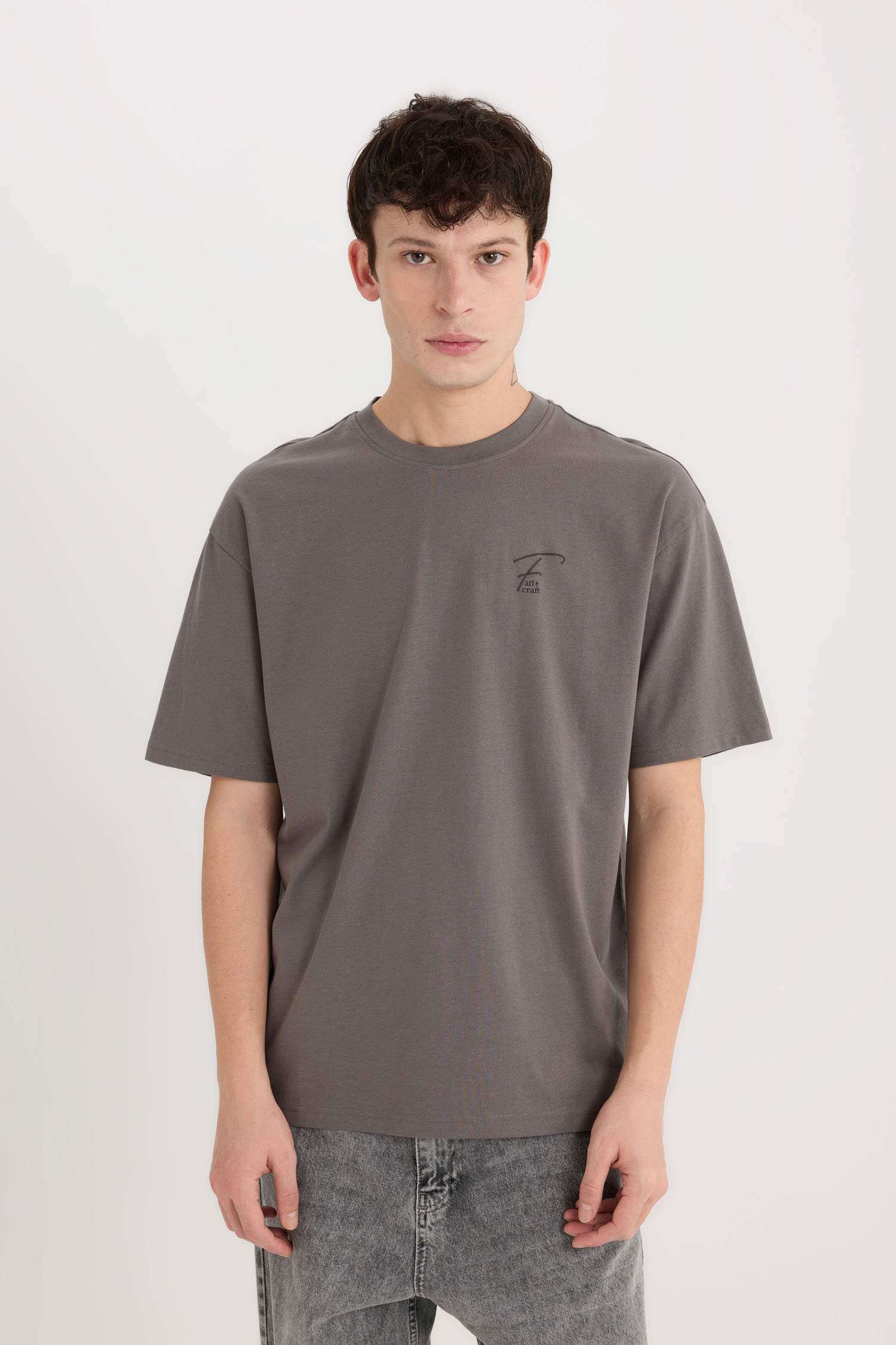 Comfort Fit Crew Neck Printed T-Shirt