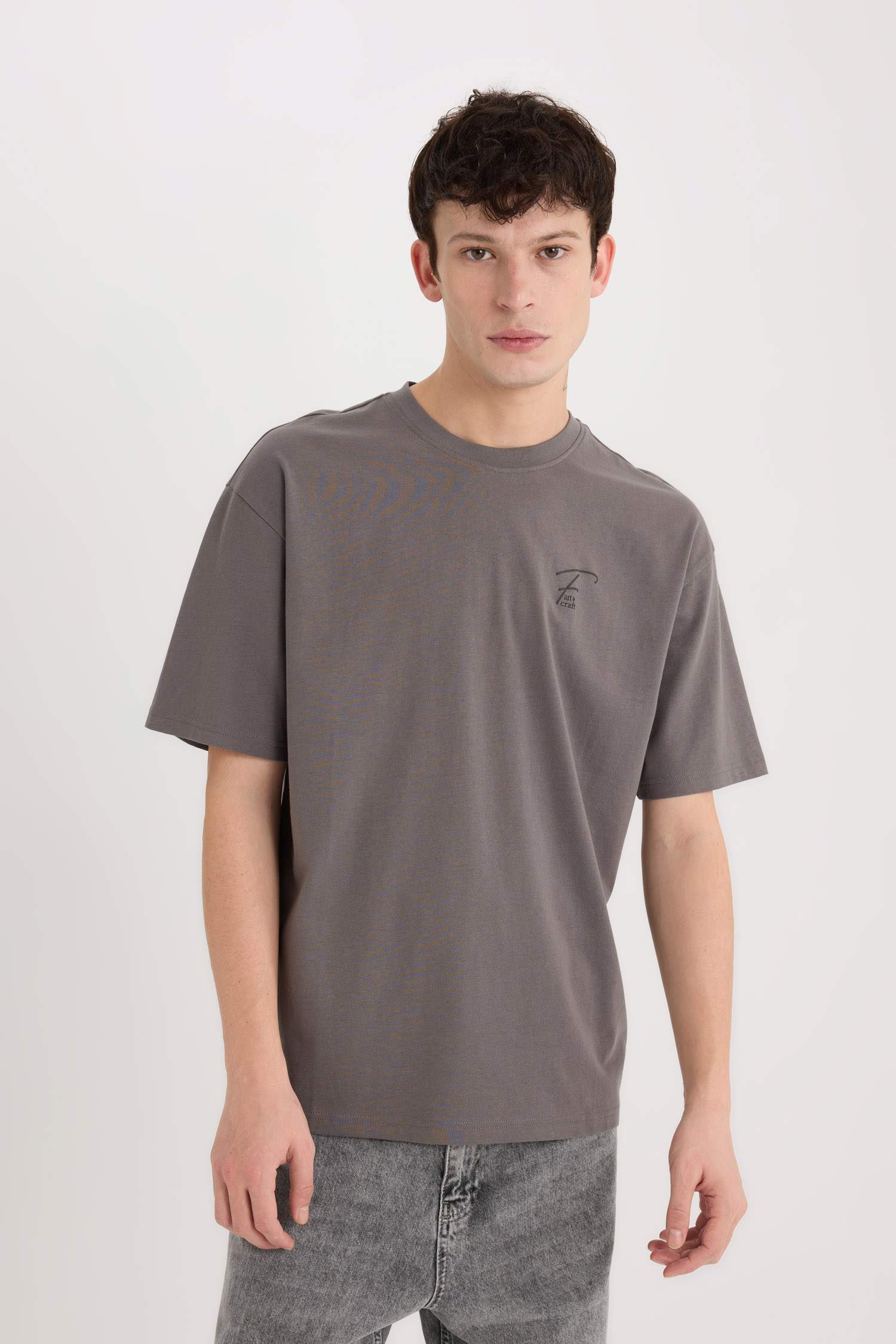 Comfort Fit Crew Neck Printed T-Shirt