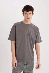 Comfort Fit Crew Neck Printed T-Shirt
