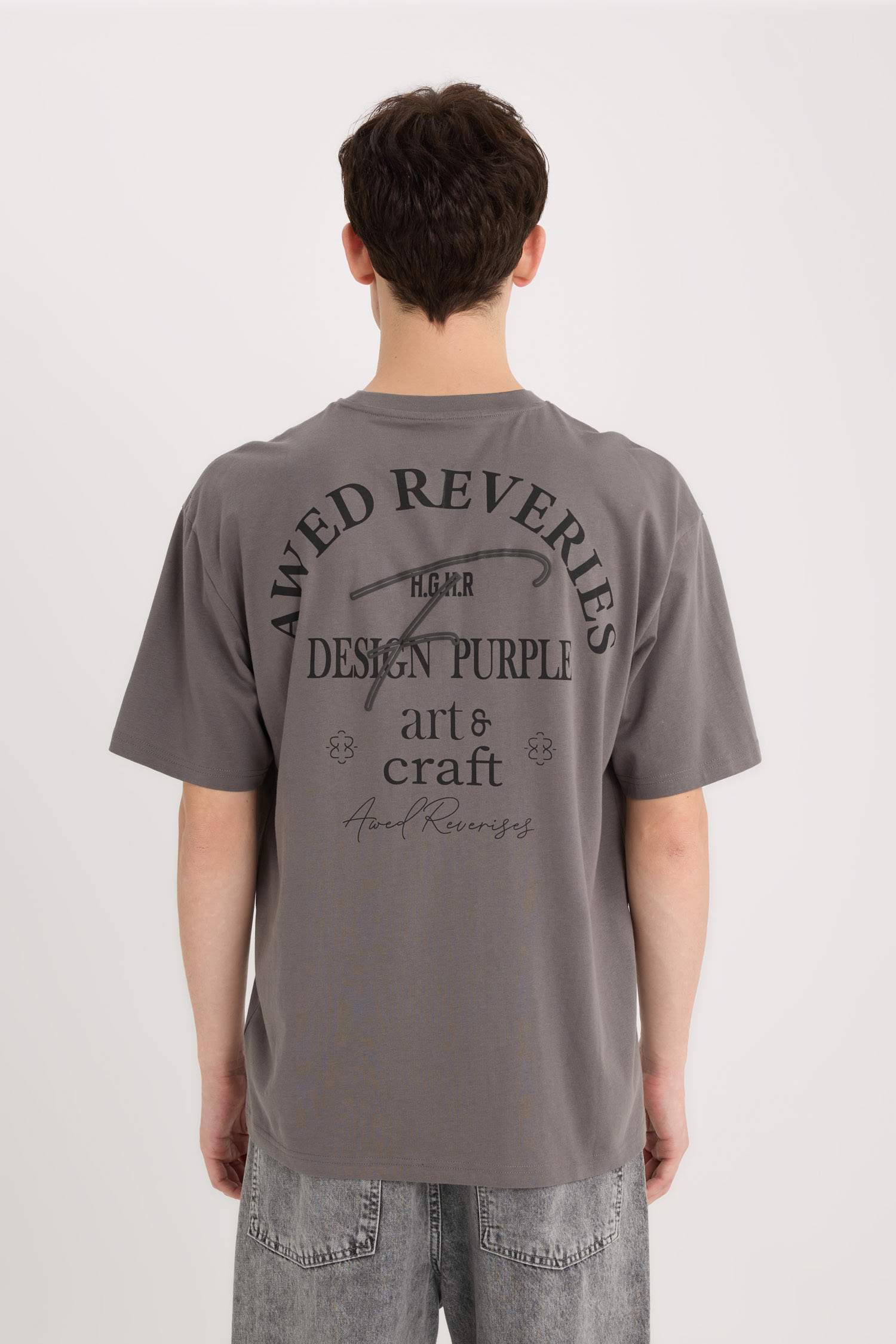 Comfort Fit Crew Neck Printed T-Shirt