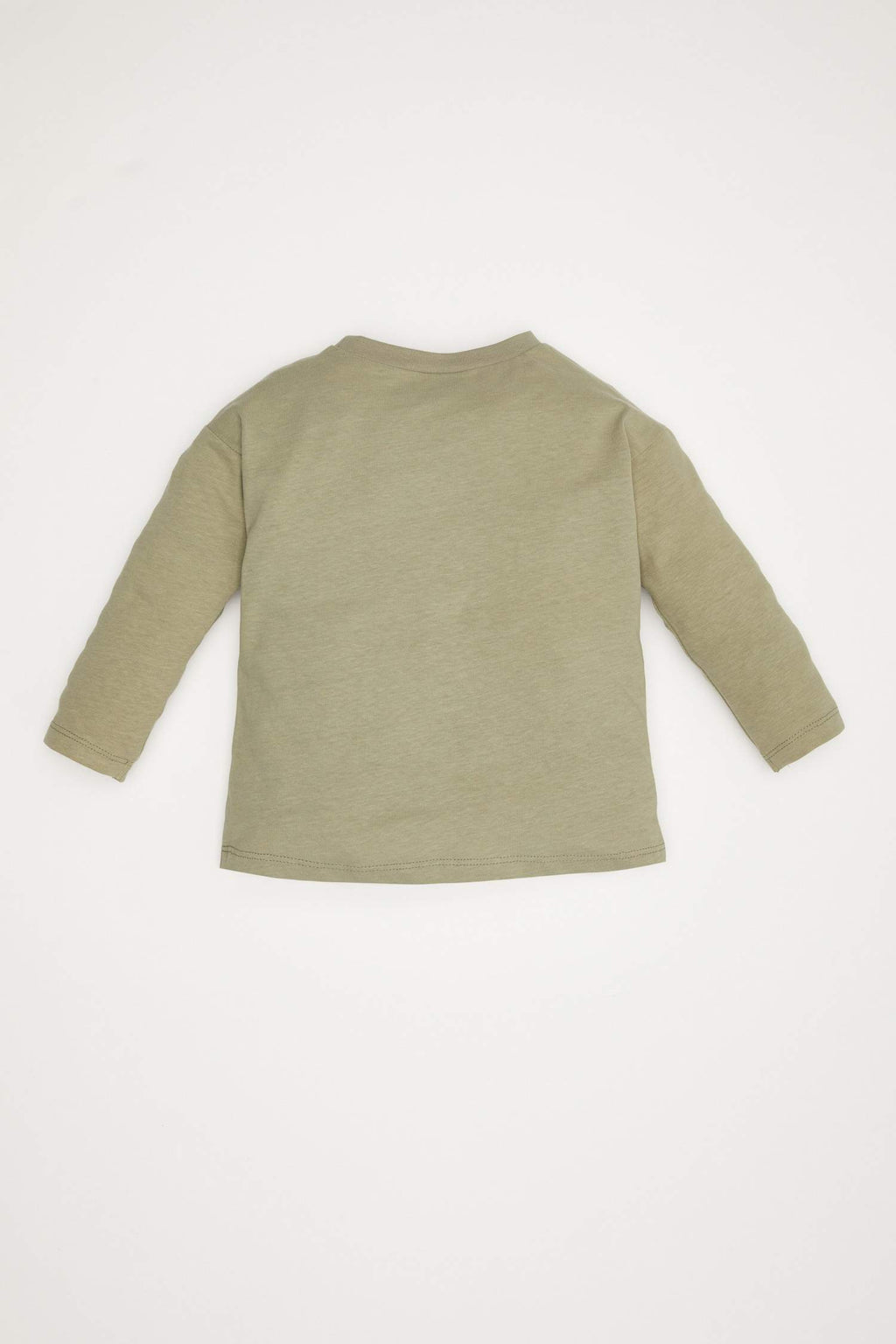 Men's Baby Cycling Collar Dinosaur Printed Long Sleeve T-Shirt