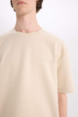 Boxy Fit Crew Neck Printed Heavy Fabric T-Shirt