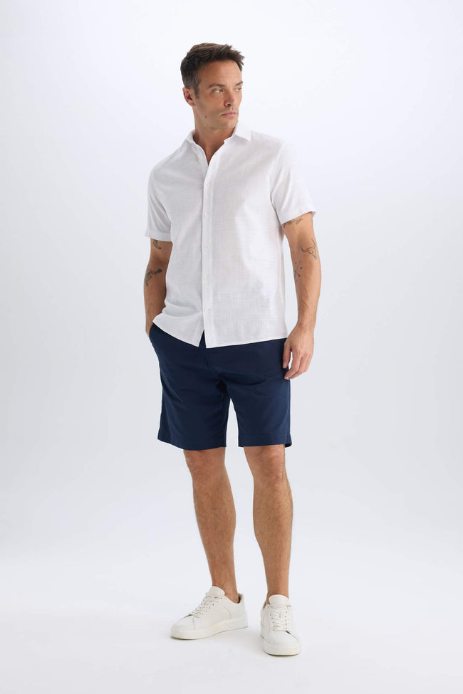 Regular Fit Polo Collar Short Sleeve Shirt Main Image