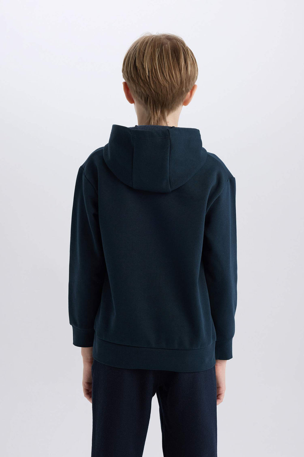 Boys Hooded Printed Sweatshirt with Soft Fleece Lining