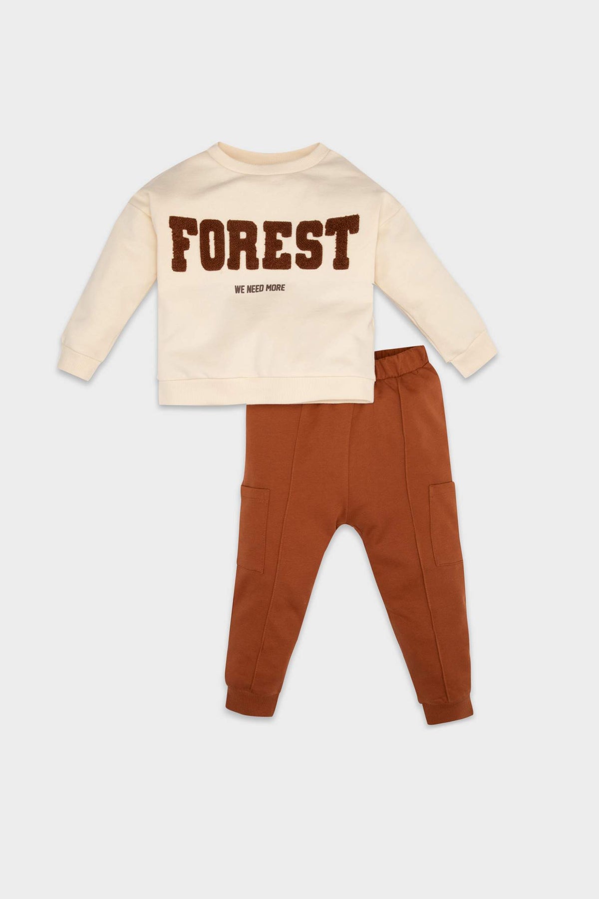 Baby Boy 2-Piece Set Printed Thin Sweatshirt Tracksuit Bottoms