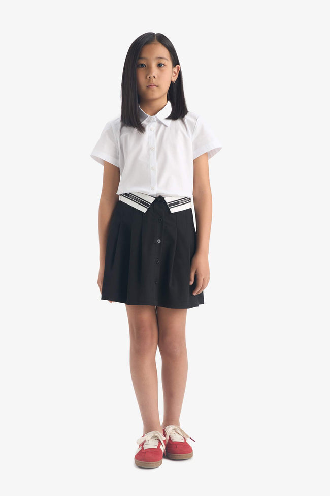 Girls Poplin Short Sleeve Shirt Main Image