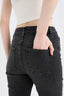 Skinny Fit High Waist Straight Leg Long Jean Snow Wash Pants