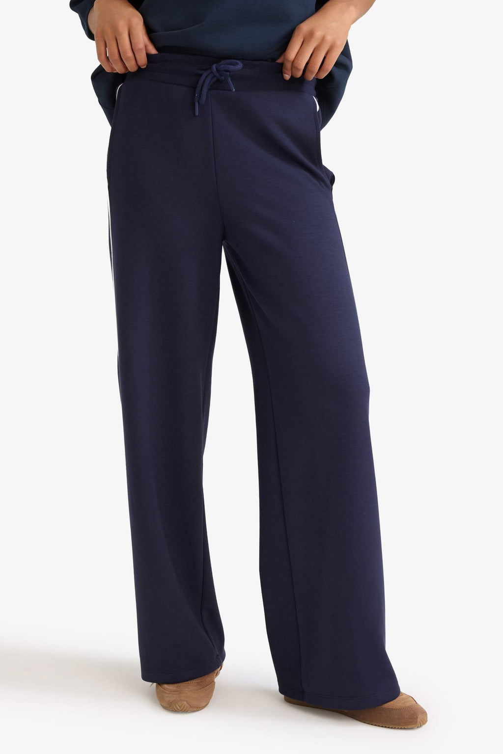 Straight Fit Sweatpants with Pockets