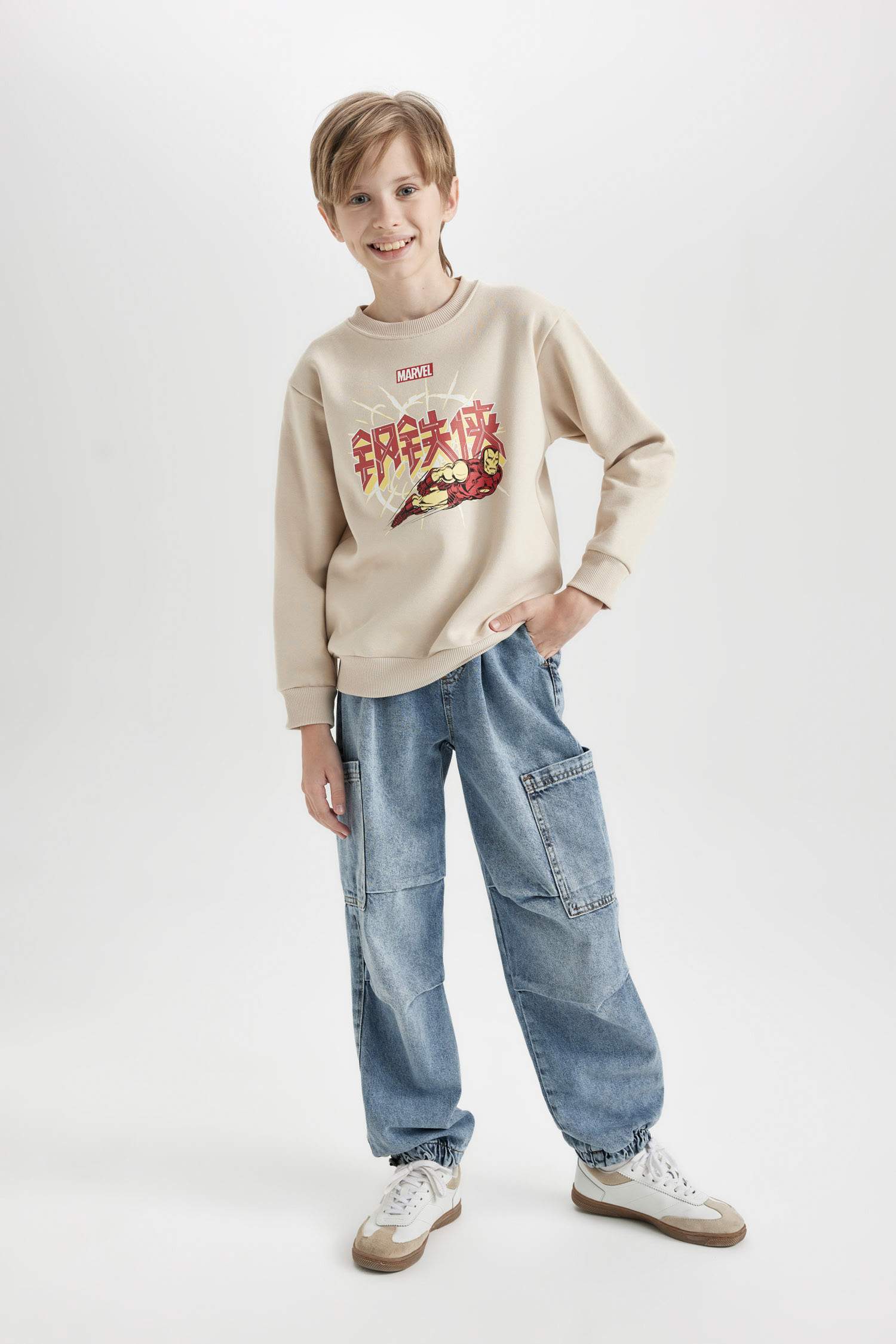 Boys Marvel Comics Crew Neck Sweatshirt