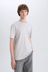 T-shirt with a round neck, with a print, straight cut, Looney Tunes