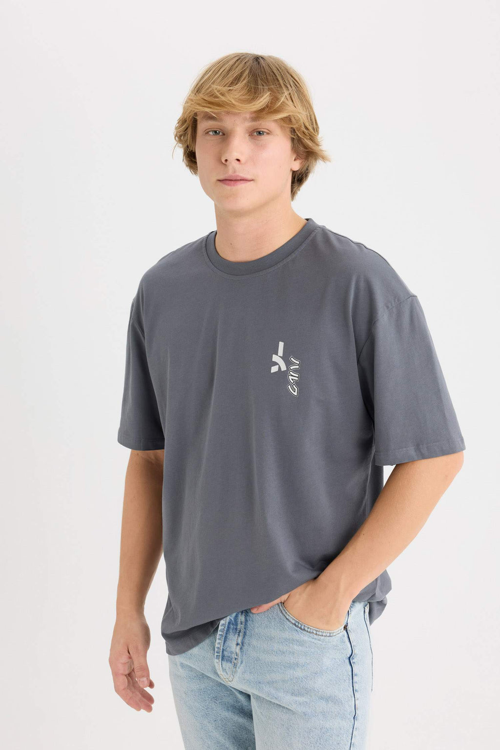 100% Cotton Marvel Boxy Fit Crew Neck Back Printed Short Sleeve T-Shirt