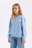 Girls Relax Fit V-Neck Printed Sweatshirt
