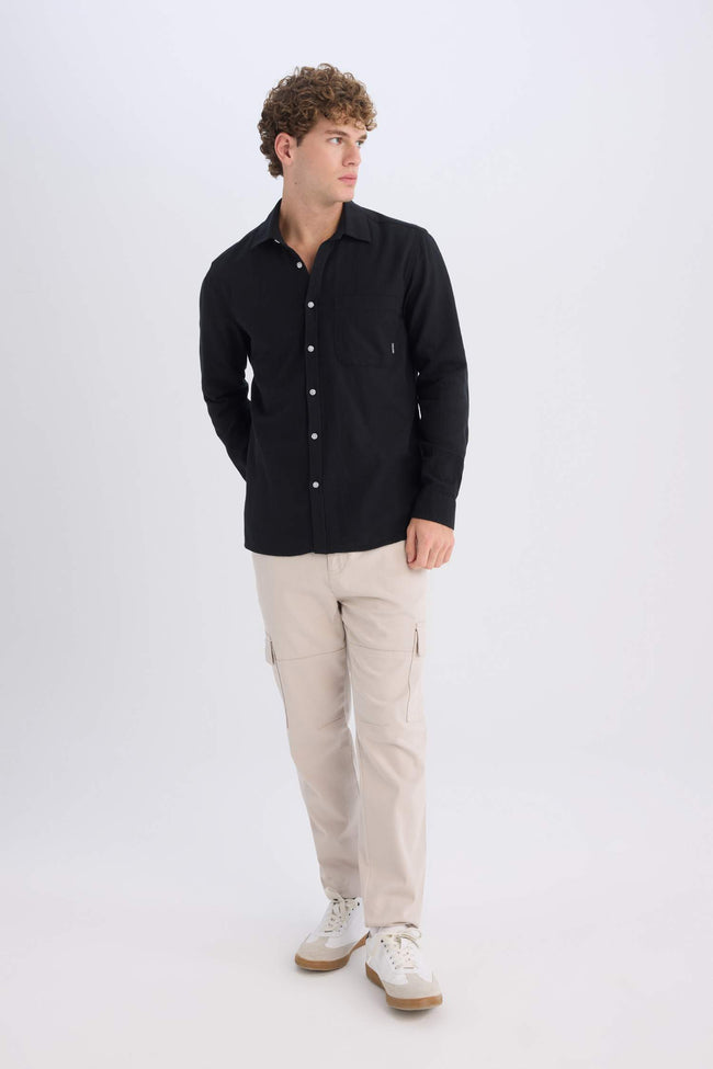 Regular Fit Cotton Long Sleeve Shirt Main Image
