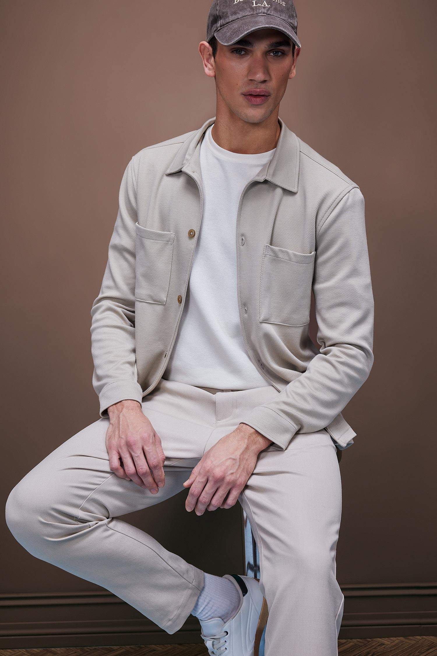 Regular Fit Polo Shirt Jacket