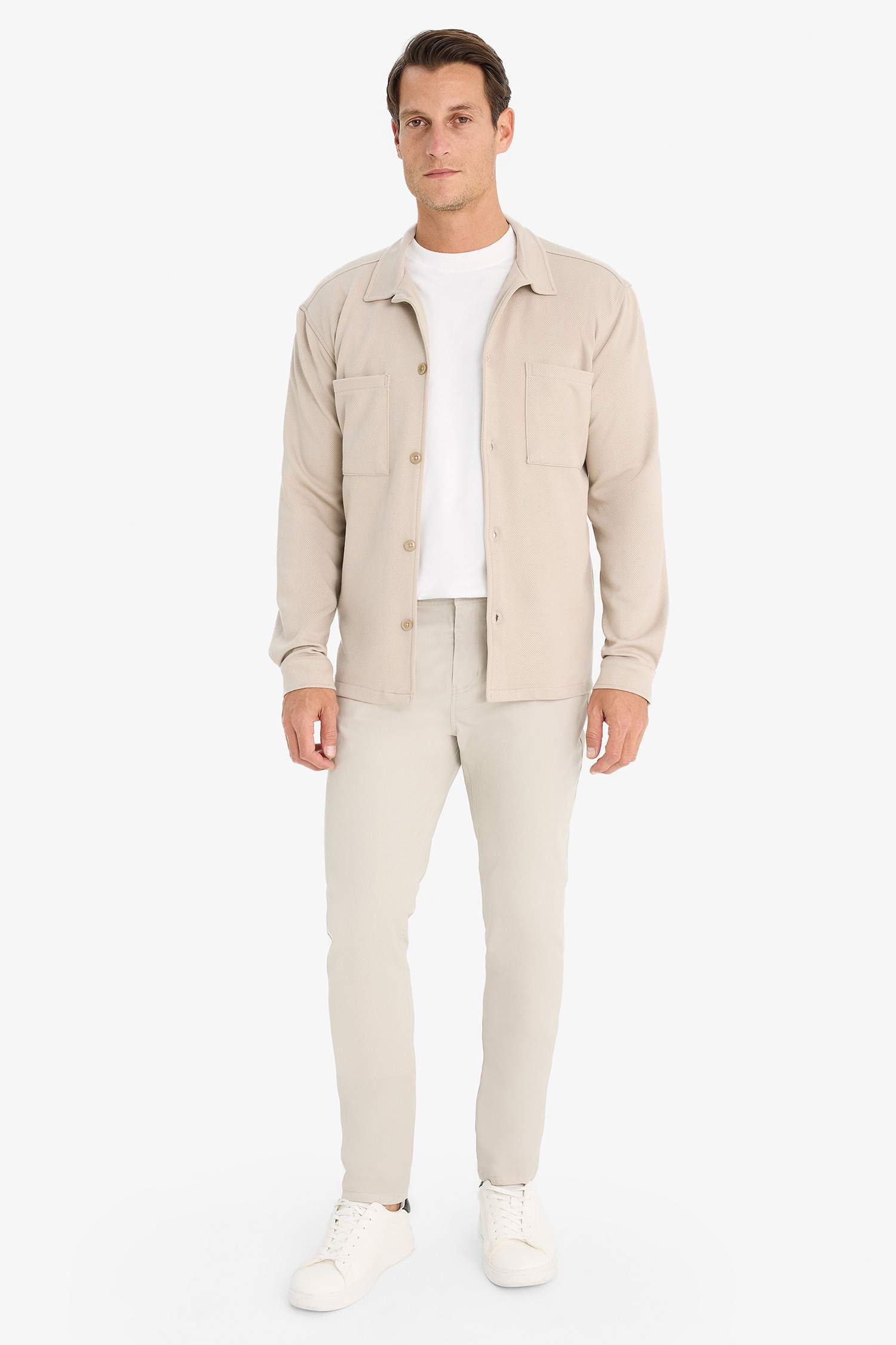 Regular Fit Polo Shirt Jacket