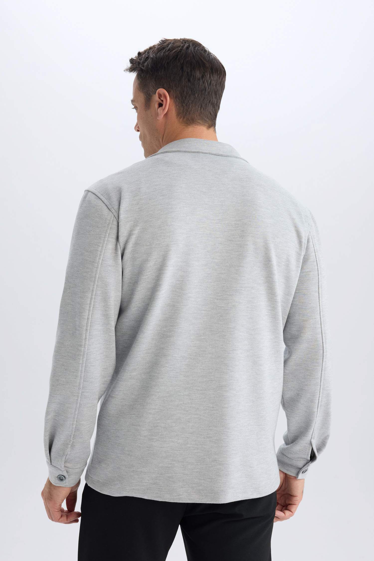 Regular Fit Polo Shirt Jacket