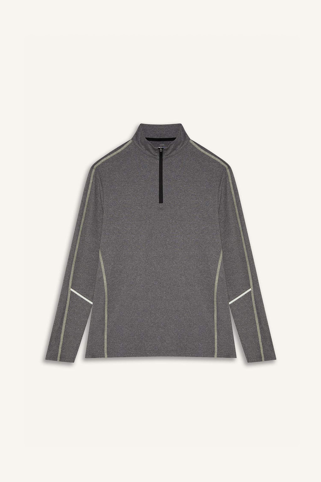 DeFactoFit Standard Fit Zippered Stand Collar Sports T-Shirt