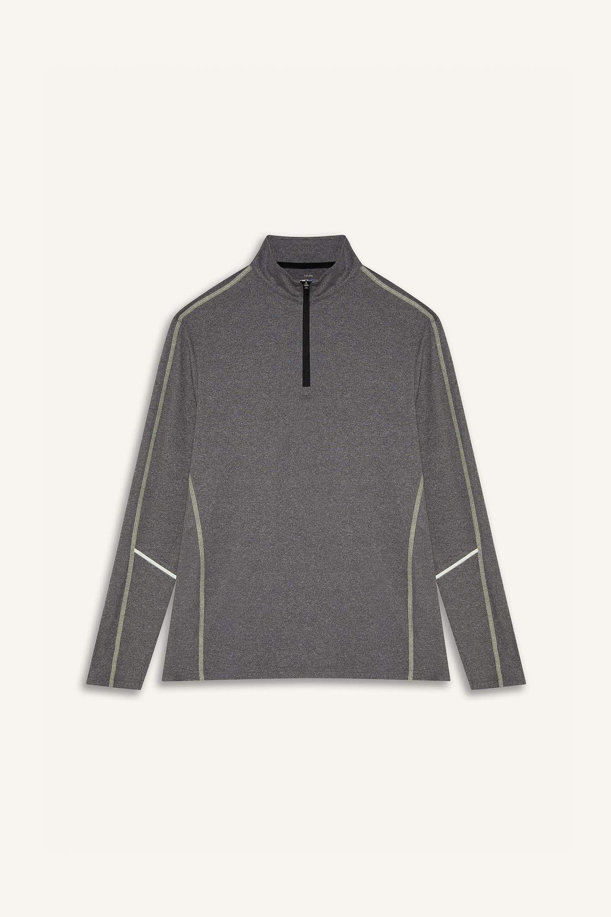 DeFactoFit Standard Fit Zippered Stand Collar Sports T-Shirt