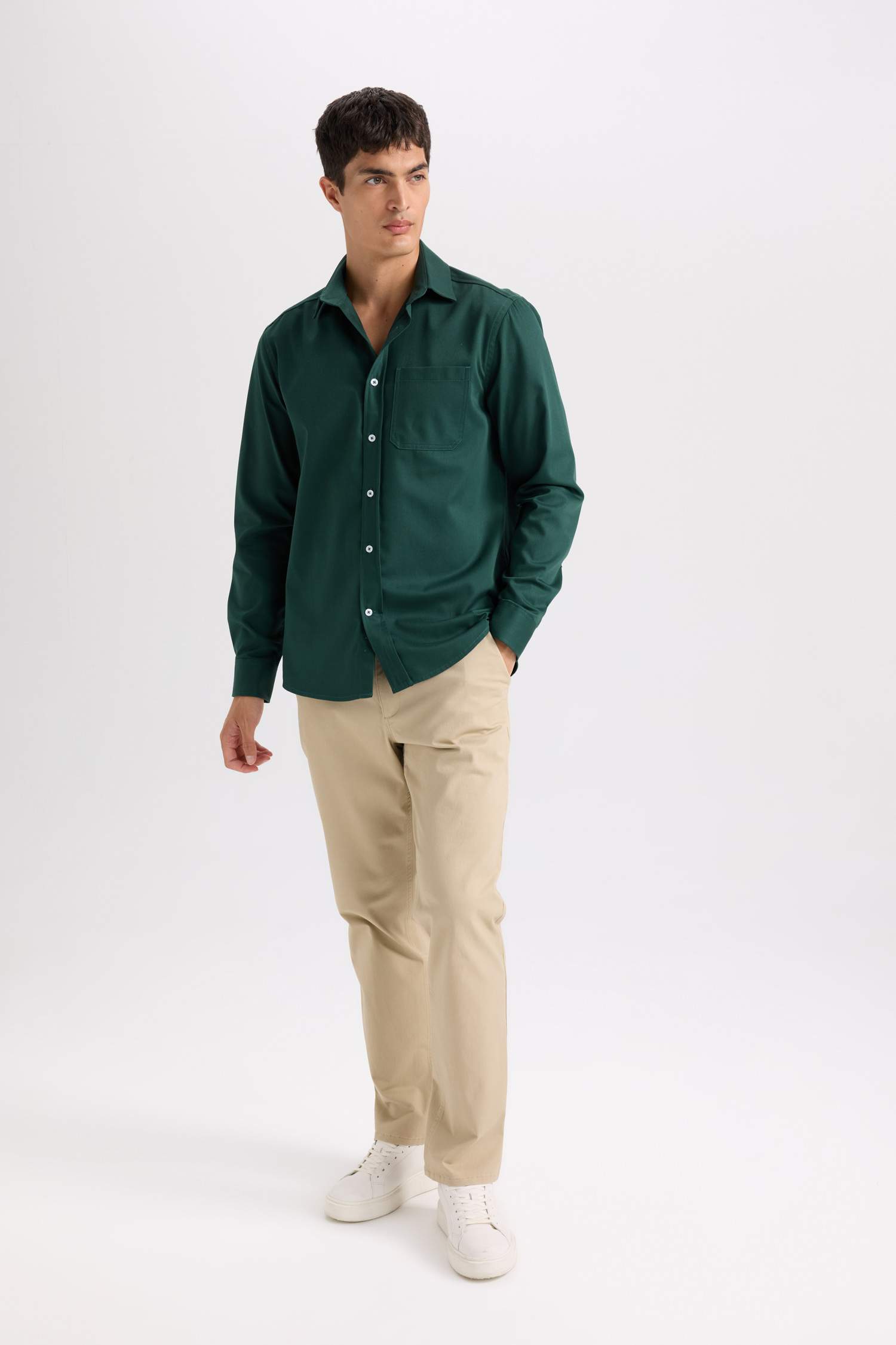 Regular Hem Chino Pants