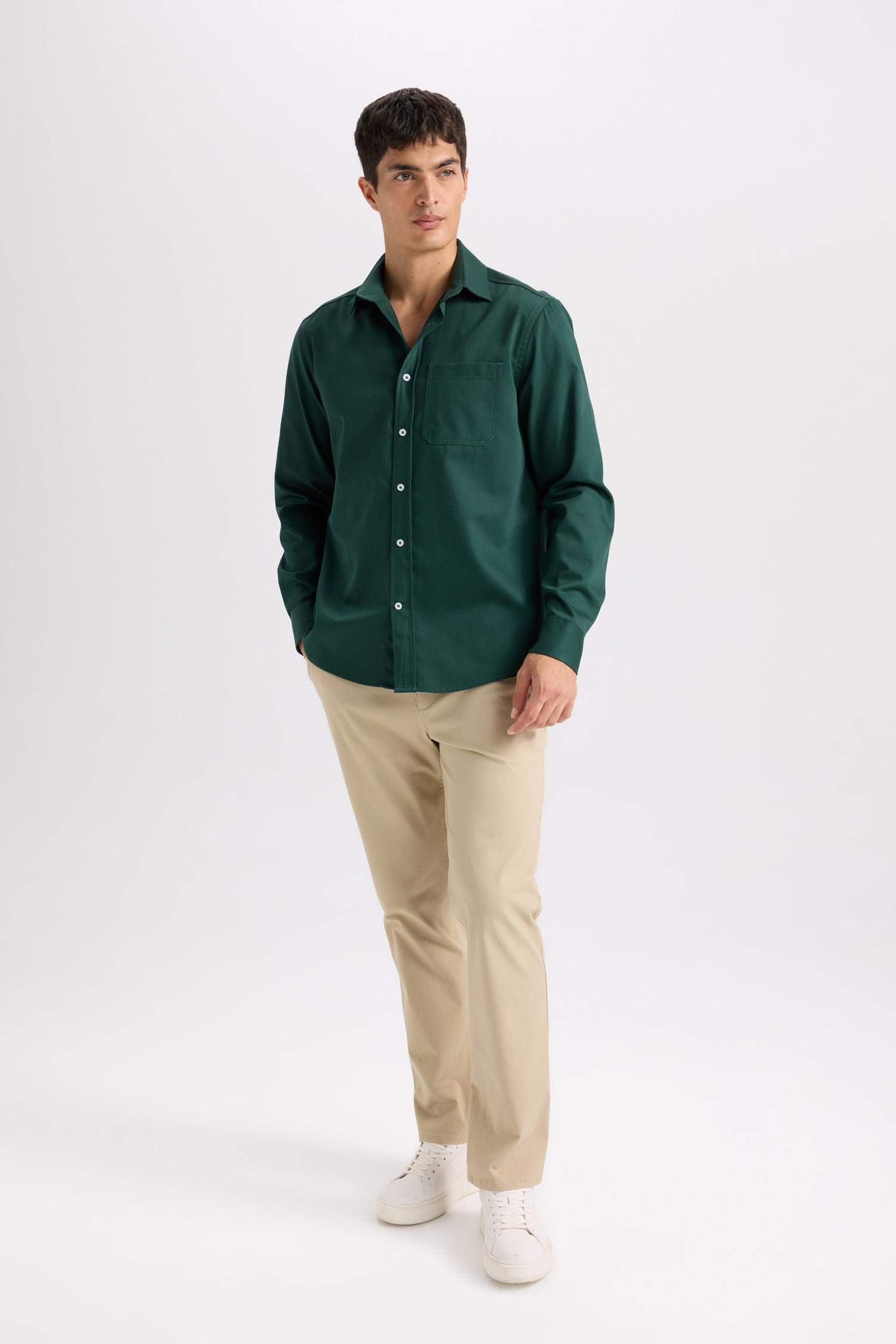 Regular Hem Chino Pants