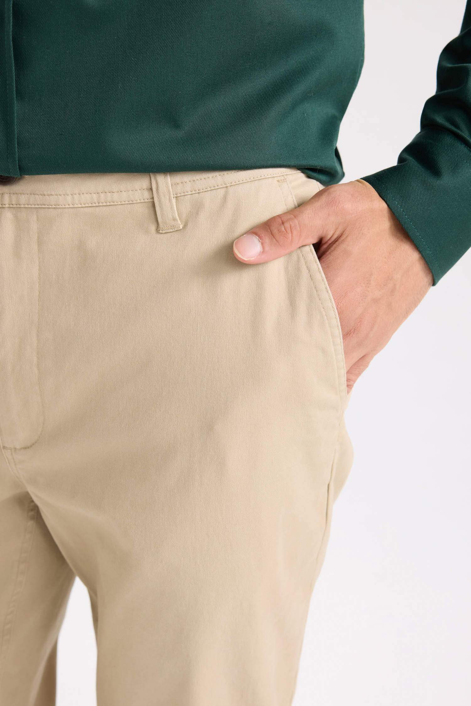 Regular Hem Chino Pants