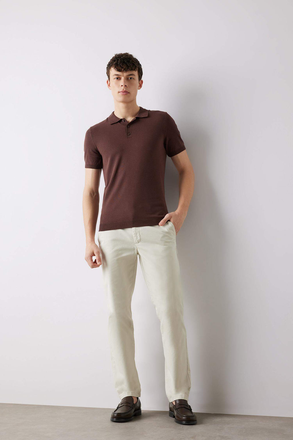 Regular Hem Chino Pants