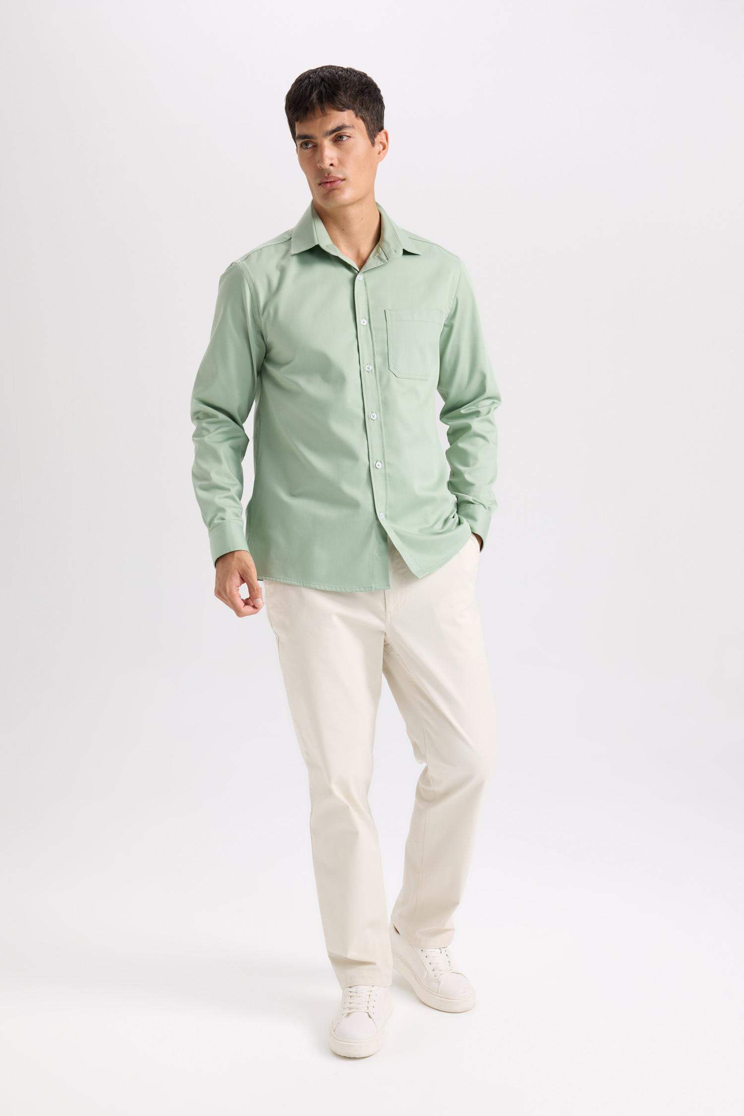 Regular Hem Chino Pants