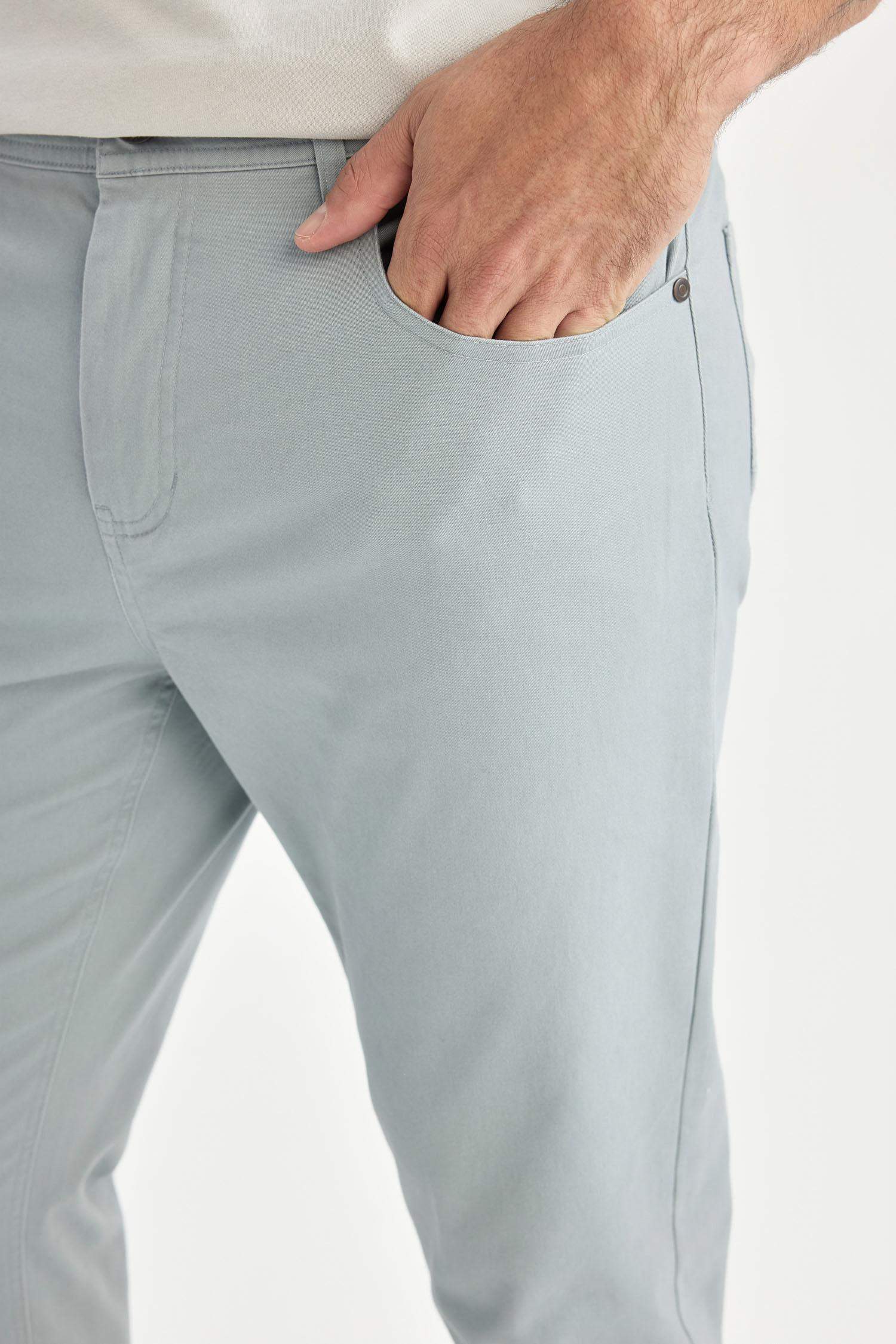 Regular Hem Chino Pants