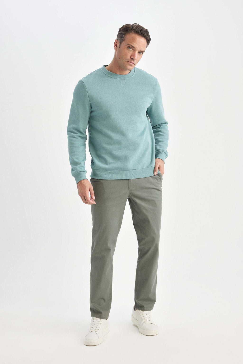 Regular Hem Chino Pants