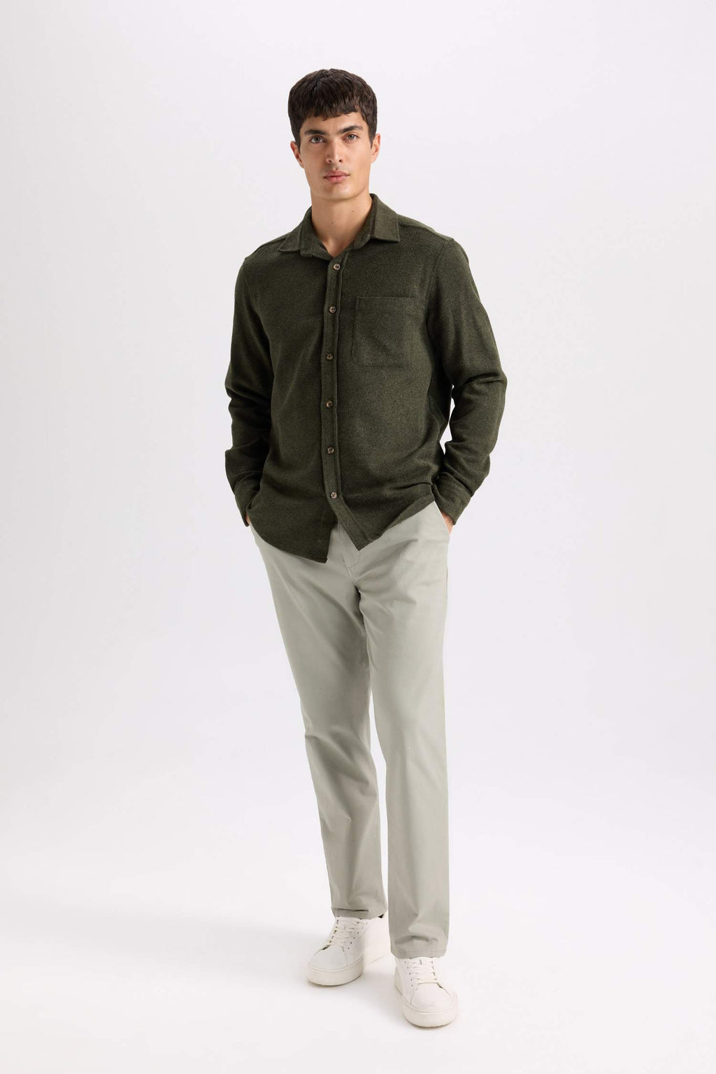 Regular Hem Chino Pants